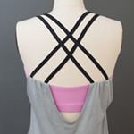 Have you followed @sewkinetic yet? No? DO IT! I'm planning to launch later this week and have a grand opening promo on deck. Shown here is the #pneumatank by @papercutpatterns using our supplex nylon lycra for the bra portion! #sewkinetic #sweatandsew #Sewing #isew #handmadewardrobe