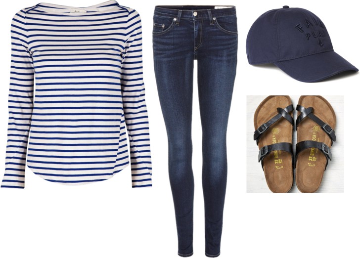 Stripes & Baseball Cap Stripes & Baseball Cap