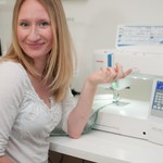 Trying out an awesome new @janomeamerica #sewing machine! Can't wait to tell you guys all about it.