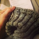 I've been hoarding this @madelinetosh vintage worsted in Cove for a couple years now...searched ravelry for inspiration and coincidentally spotted @cutcutsew 's Jane by @janerichmond . So here I go! #knitting