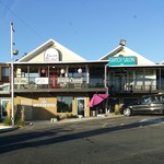 Waiting for takeout to be ready at #taqueria27 and watching James and the Giant Peach on the can DVD player... exciting, I know...but that's #widn while daddy's out of town and I'm with the kiddos! Tagged by @jennuinedesign and tagging @fillesamamanpdf @bayareaknitter and @fabrichick !