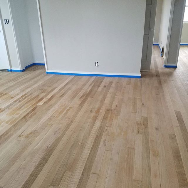 The floors at #mountainviewhousepdx are being refinished this weekend. I can't wait to see the finished result! This is pre-stain. These floors were horrible before!!! #makeroomtolive #livingroomrealty #portlandrealestate #wheresyourlivingroom
