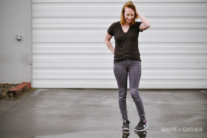 Black Union Street Tee Sewing Pattern