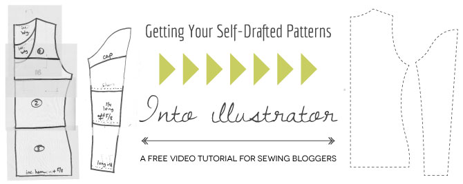 Getting Your Self-Drafted Sewing Patterns into Illustrator