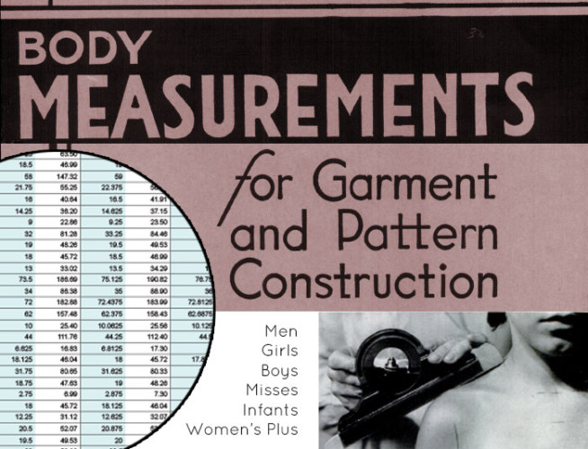 Standard Body Measurements for Sewing Pattern Designers