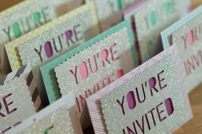 Cricut Explore Birthday Party Invitations