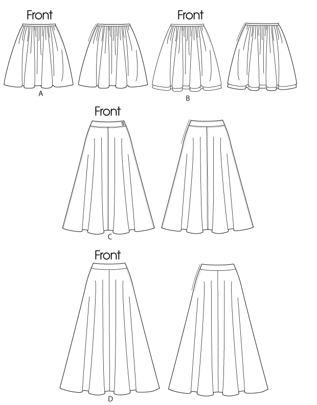McCall's 6438 Line Drawing